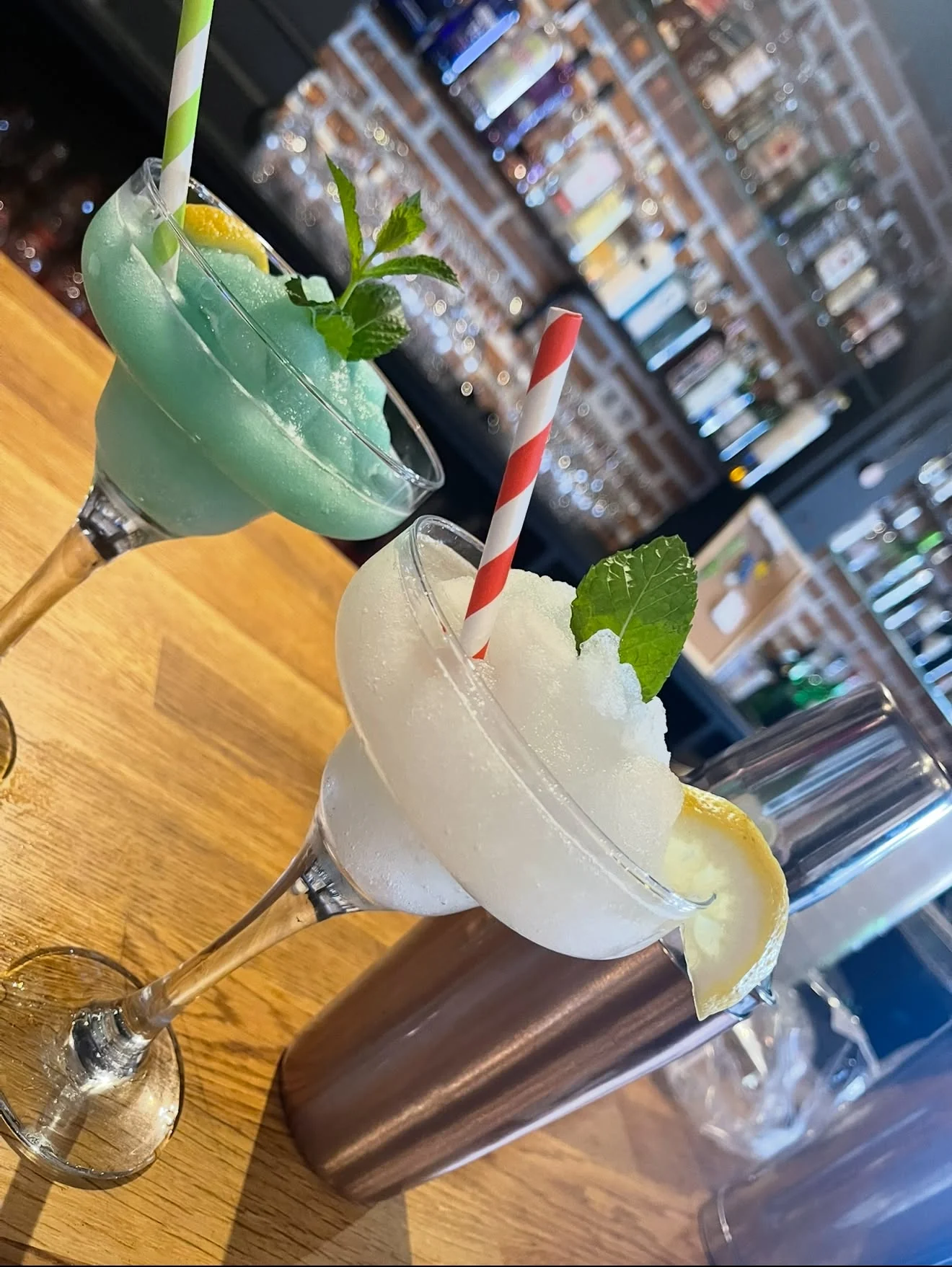 Frozen cocktails at Taberna Malaspina in Hotel Juan II