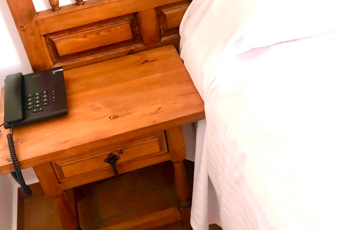 Furniture detail in the standard double room