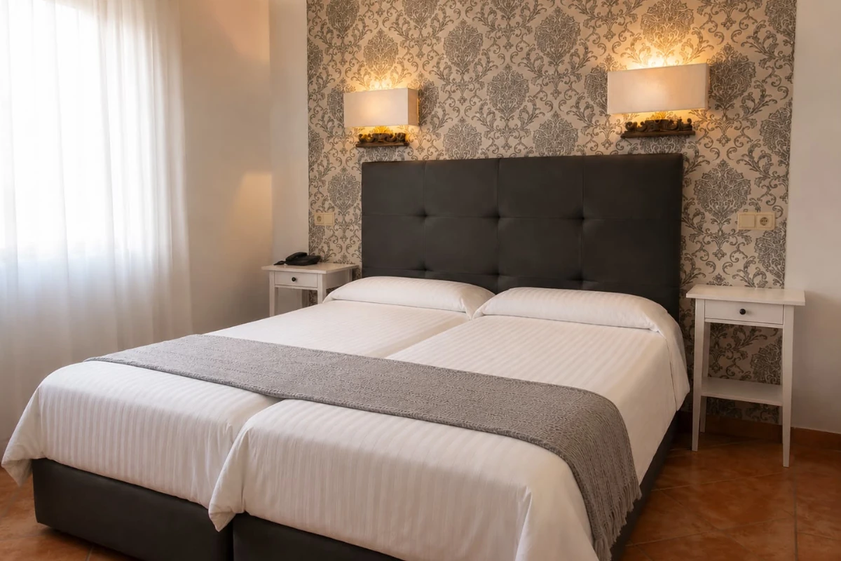 Standard double room at Hotel Juan II in Toro