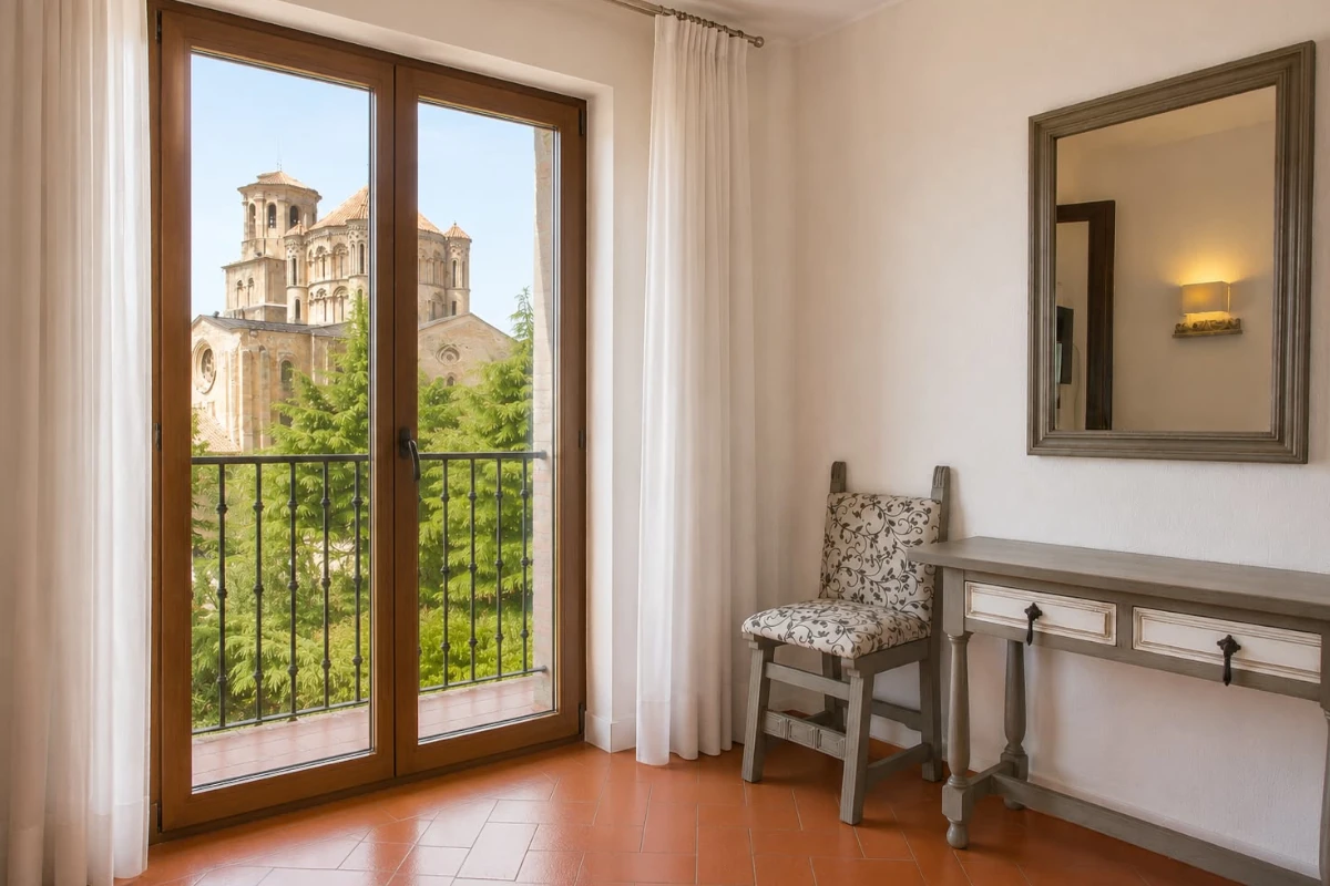 Premium double room with views of the Collegiate Church