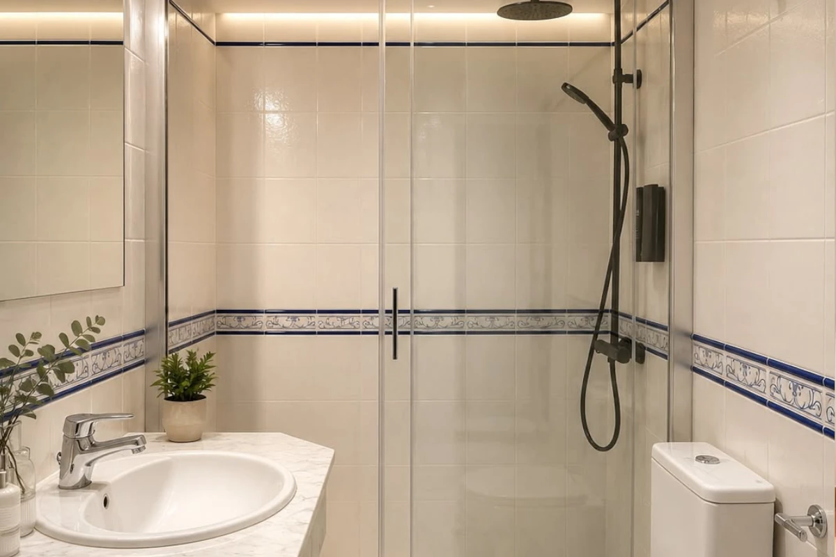 Superior double room bathroom