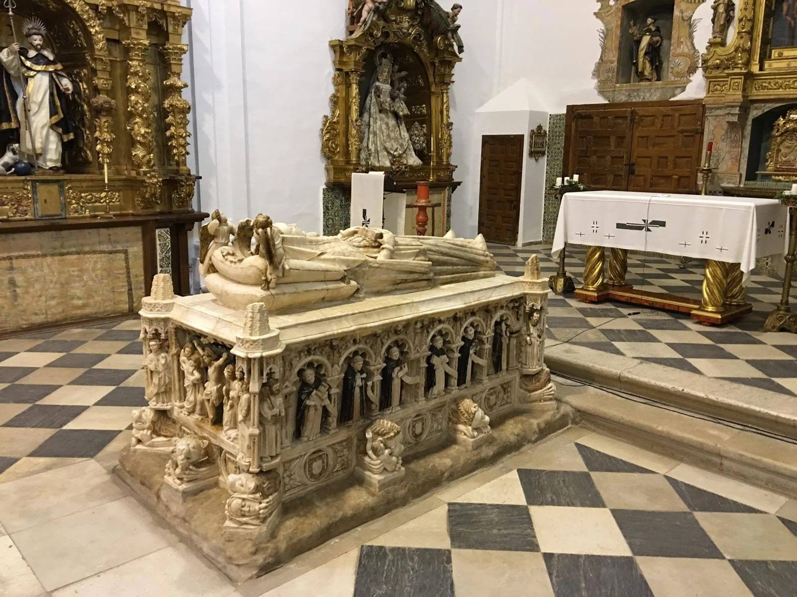 Mausoleum of Beatriz of Portugal in the Monastery of Sancti Spiritus el Real