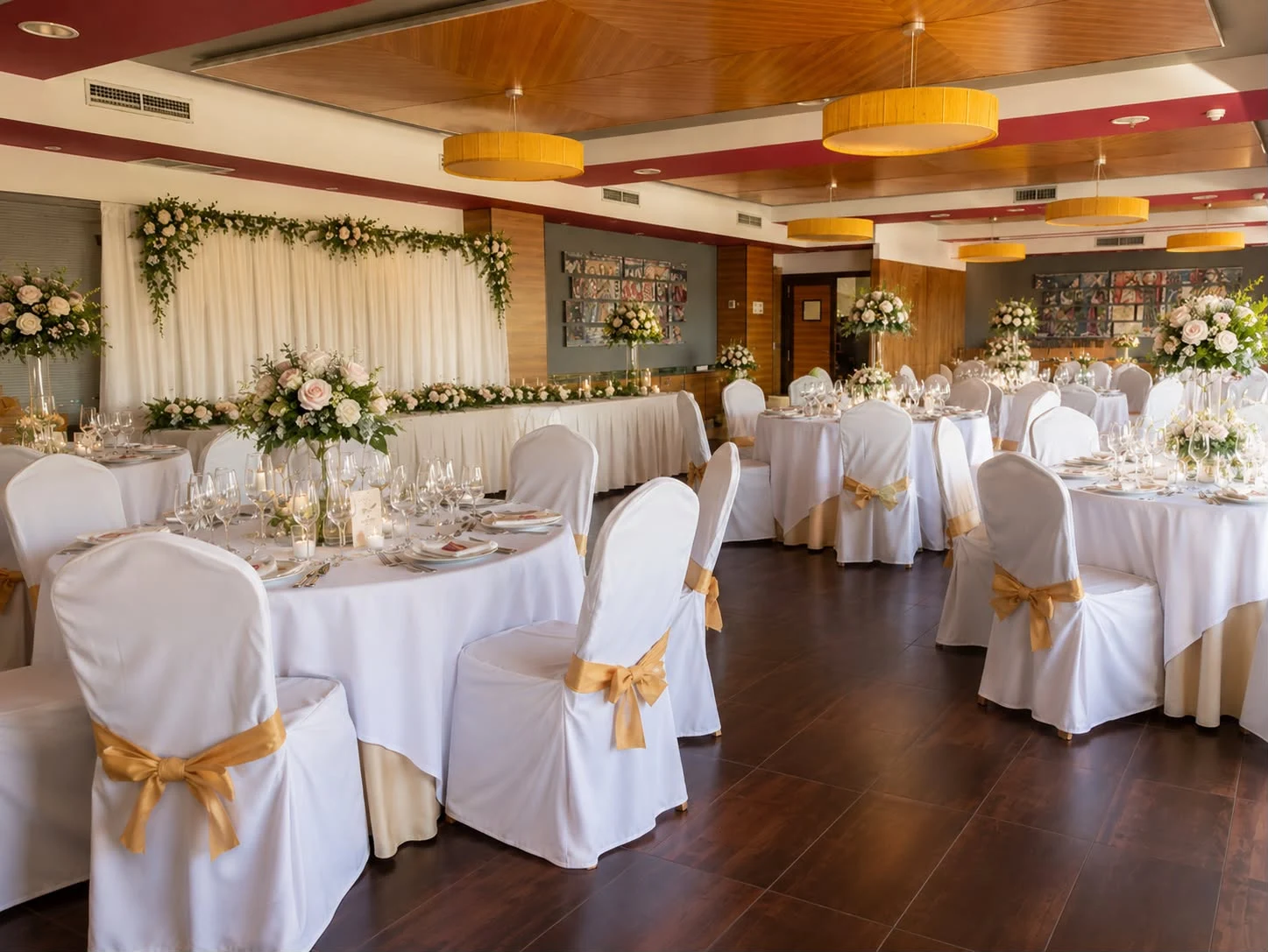 Wedding reception room at Hotel Juan II in Toro