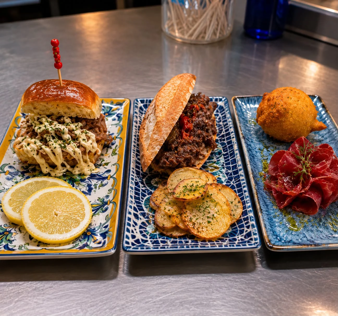Assorted tapas at Taberna Malaspina in Toro